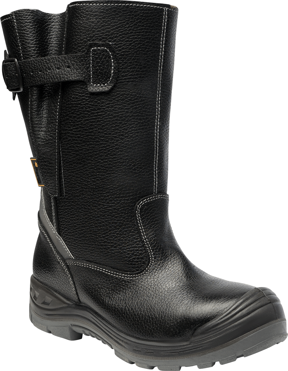 Сапоги TURBO с КП шерст. мех, хромовые, ПУ-нитрил